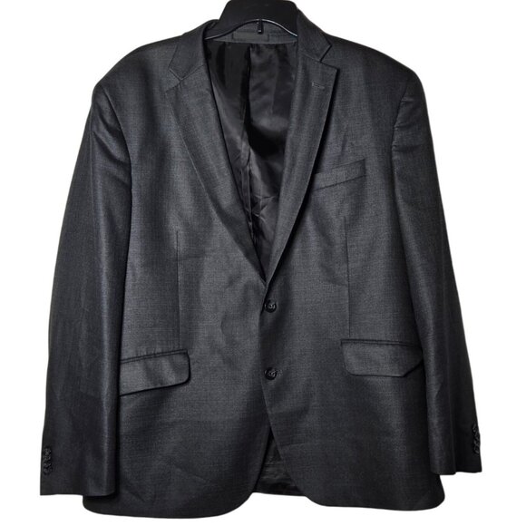 Kenneth Cole Reaction Mens Gray Techni-Cole Blazer Sports Coat Jacket Size 46R - Picture 1 of 12